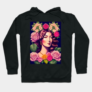 Young Agatha Christie Floral Art Hoodie